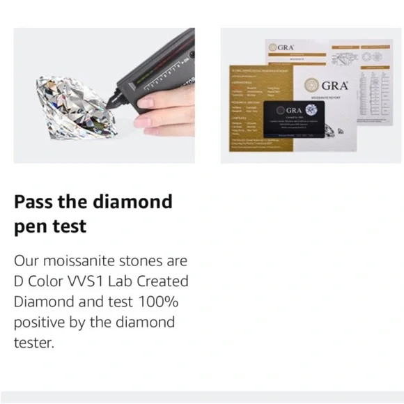 3 Pairs Certified Moissanite Solid 925 Sterling Silver Star Screw Back Earrings - Picture 5 of 16